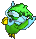 Parrot-hat-ice blue-lime.png