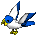 Blue / White Parrot