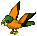 Green/Gold Parrot