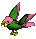 Rose Green Parrot