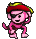Monkey-tricorne-hot pink-red.png