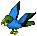 Green/Blue Parrot