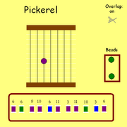 After removing the 6 rows, the bead slides down