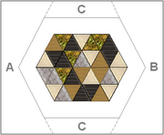 A simple diagram of the upper portion of the puzzle screen.