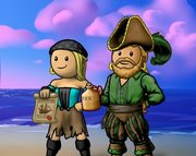 Captain and First Mate - Cailet and Tyralan