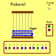 Blue 8 for Triple!, and purple bead