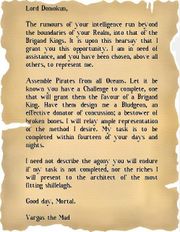 Vargas' original letter to Domokun