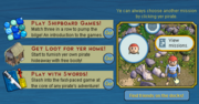 The inferface seen upon first login