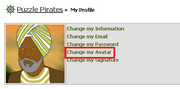 Step 2. Then click on "Change my Avatar."