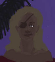 Then I used darker colors to work out some details like the eyes and nose, and a soft brush to make her face look less angled.