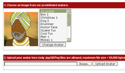 Step 3. Choose your avatar or upload your own.