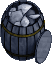 Barrel o'rocks (dark)