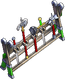 Medieval weapons rack