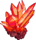 Magma crystal (large, red)