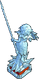 Eis-Krieger-Statue