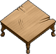 Square table (clawed)