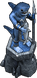 Shark king statue