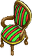 Gestreifter Stuhl