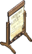 Großes Schild