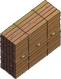Großer Holzstapel