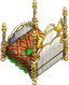 Vergoldetes Bett