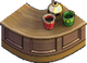 Schickes Thekenstöck (Rundung außen)