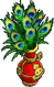 Goldene Vase (Pfau)