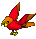 Orange/Red Parrot