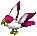 Parrot-magenta-white.png