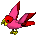 Red/Pink Parrot