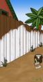 Monthly greylady painting the fence.png